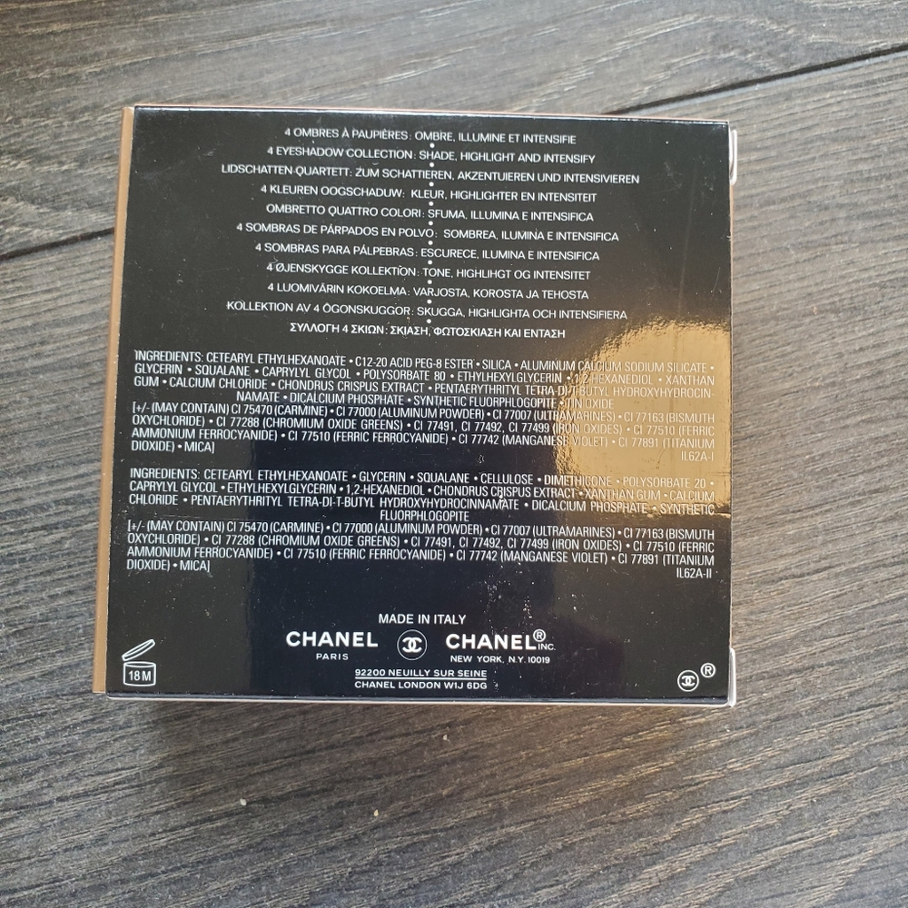 CHANEL Les 4 Ombres Limited Edition #747 Mediterranean Eyeshadow Quad - Picture 3 of 4